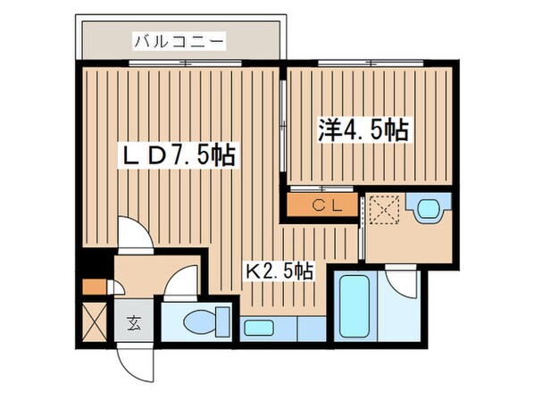 エポック南７条館の物件間取画像